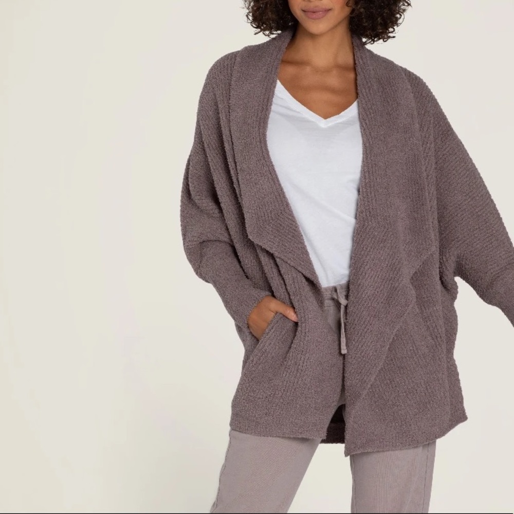 Barefoot Dreams CozyChic Chevron Ribbed Cardi